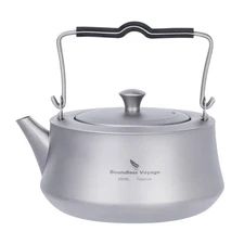 Boundless Voyage 800ML Titanium Kettle with Filter & Folding Handle Ultraligh...