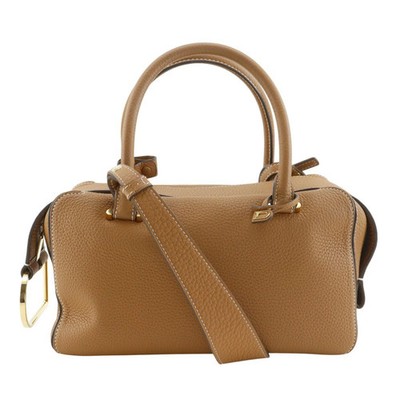 DELVAUX Cool Box MM AA0557AQY0 Shoulder Bag Calfskin Brown with Box #NB771