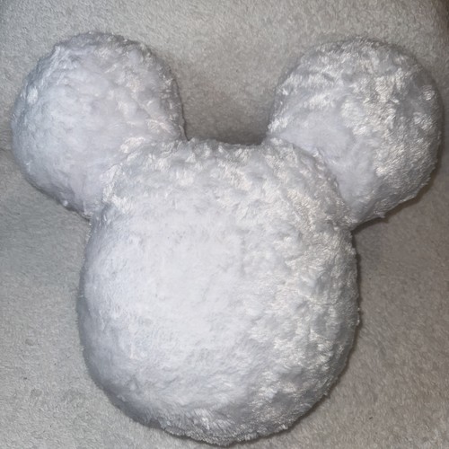 Mickey Mouse White Throw Pillow