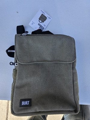 BUILT Oxford Adult Lunch Sack Sage Green Insulated Reusable Tote Bag, Brand New