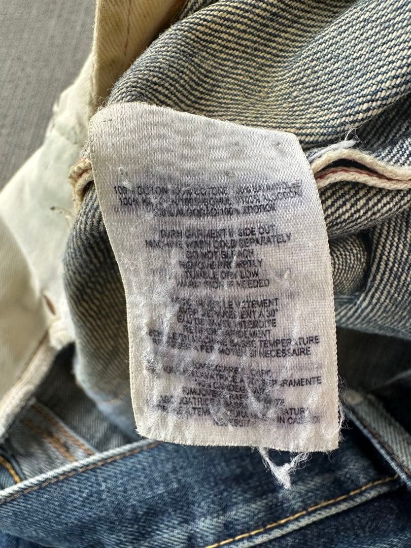 RRL mud processing low straight denim - image 8