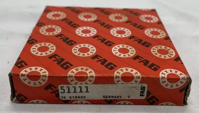 FAG 51111 - 1K 019000- Thrust Ball Bearing / Lager - NEW Old stock - 55x78x16mm - Bild 1 von 3