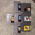 SNES and NES Lot Of 7 Mario Games & Zelda , Super Mario World, All Stars