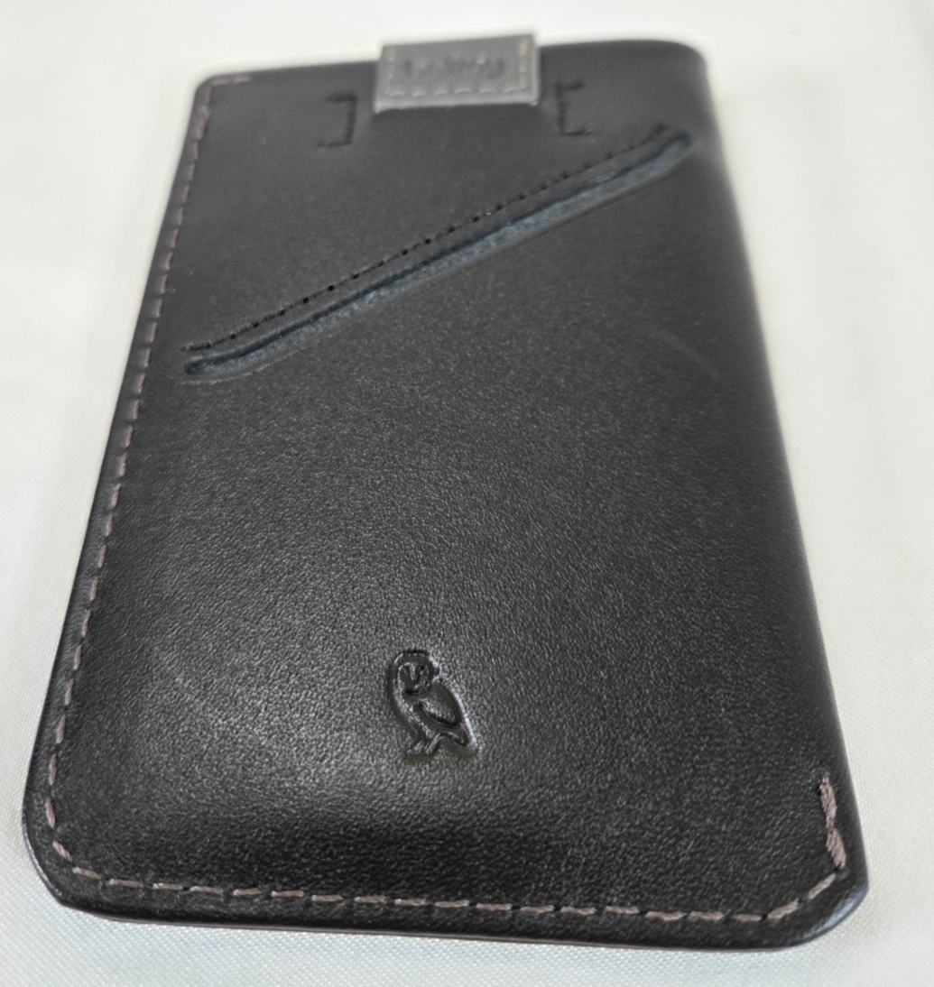 Bellroy Card Sleeve Wallet Second Edition Black Leather Pull Tab 8 Cards  Max