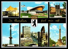 1970s Germany Berlin Landmarks Philharmonie Kongresshalle Kurfürstend Postcard