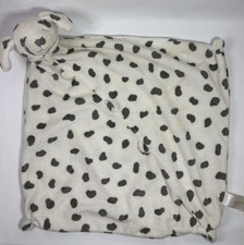 Plush Angel Dear White Gray Spots Puppy Dog Lovey Security Blanket