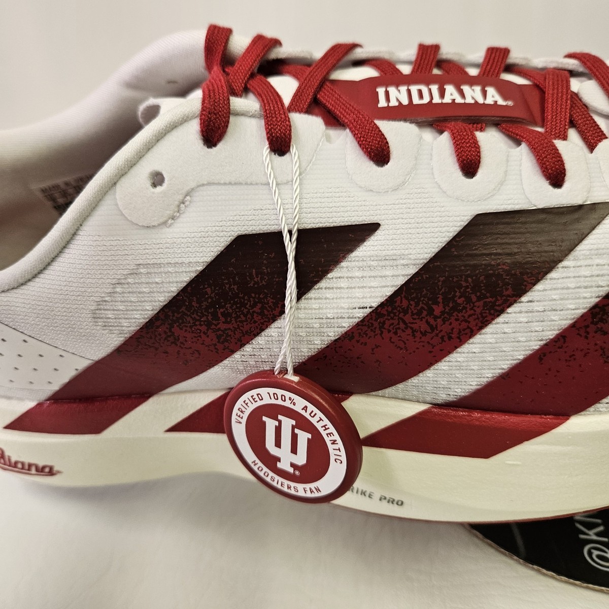 Adidas Adizero EVO SL Running Shoes Men 11.5 Indiana Hoosiers JQ4576 New adidas Adizero Evo SL Indiana Hoosiers Running Low Top  main image 2