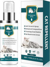 Natural Cat Deterrent Spray for Indoor and Outdoor Protection, Green