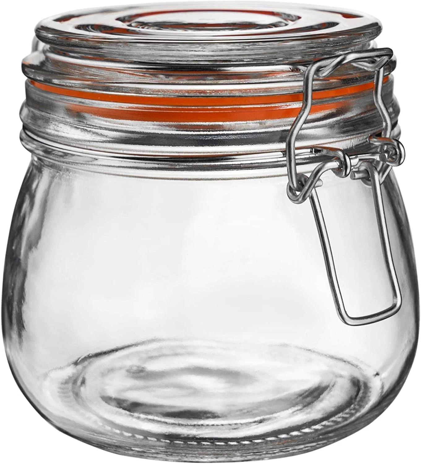 25 Oz Glass Jars with Airtight Lids and Leak Proof Rubber Gasket,Wide Mouth Maso