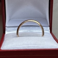 Vintage 9ct Rolled Gold Wedding Ring Band Size R 