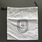 Diptyque Parfumeur Paris Parfum Classic Cloth Drawstring Bag Pouch 10”x10” — photo 1