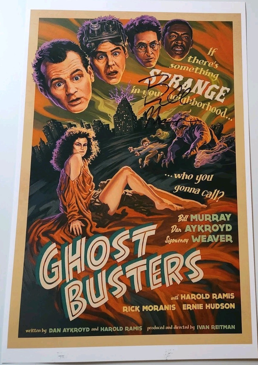 Ghostbusters BILL MURRAY Autographed 11x17  Photo- with COA