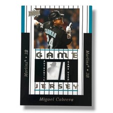 Miguel Cabrera Marlins 2008 Upper Deck Series 1 Game Used Jersey Relic #97-MC