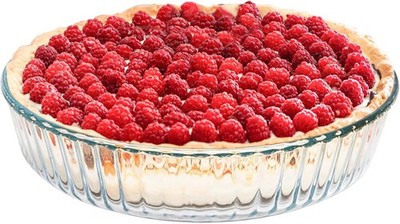 10 Inch - Glass Pie Plates Deep Pie Pans for Baking and Serving, Clear