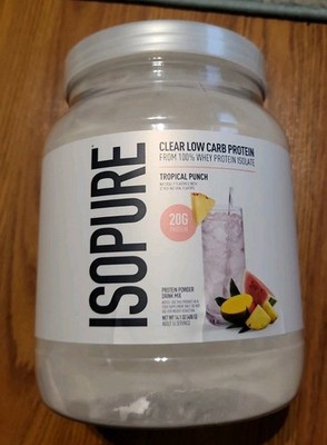 Isopure Clear Low Carb Protein Tropical Punch 14.1oz ~EXP: 5/27