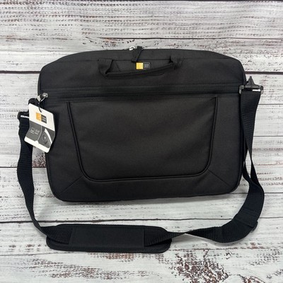 Case Logic 15.6'' Laptop Bag w Strap Messenger Padded Black Computer