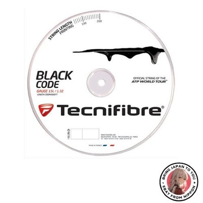 Neu Tecnifibre Black Code Gauge 1,32 mm 200 m Rolle TFR506