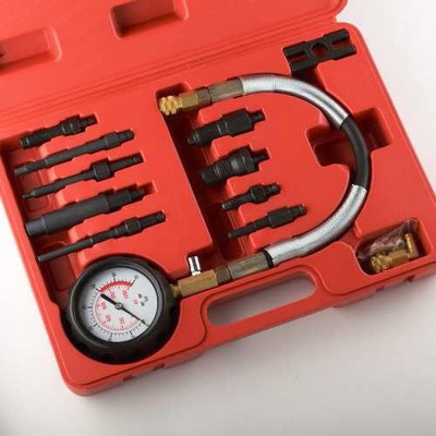 Direct & Indirect Diesel Engine Compression Injection Tester 12Pc Test Kit