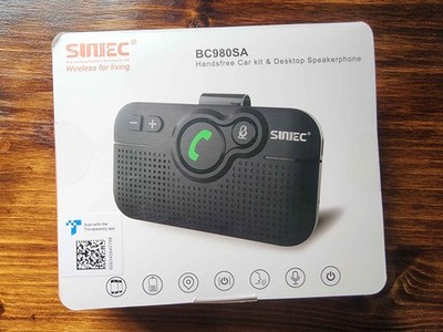 SINTEC BC980SA Handsfree Bluetooth Car Kit Cell Phone Wireless Bluetooth Speaker