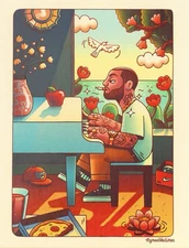 Mac Miller 2009 Puzzle By Artist Rhymezlikedimez 500 Piece Jig Saw Puzzle RARE🔥