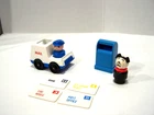 8 pc Vintage Fisher Price Mail Truck & Man Dob 4 pc mail Mail Box