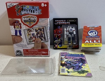 World's Smallest Micro Figures & Comics Toys Open TRANSFORMERS MEGATRON &COMICS