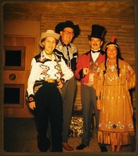 7x Stereo Realist 3D slides - Masquerade Party 1950s