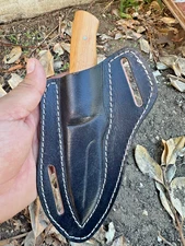 Custom Made Pancake Leather Sheath Fix  Blade Sheath Folding Tool Case Cover