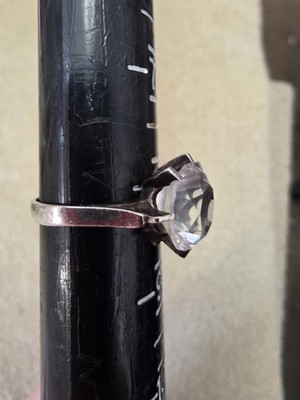 Perfect Stone For Repair/Parts 9.25 Mark Vintage Ring Sz 8 Estate Find 8 Prong