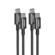 Anker USB C to C Cable, 2-Pack 3.3 FT 1 m Type C 100W Fast 3ft, Black