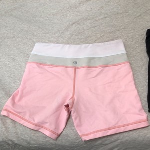 baby pink lululemon shorts