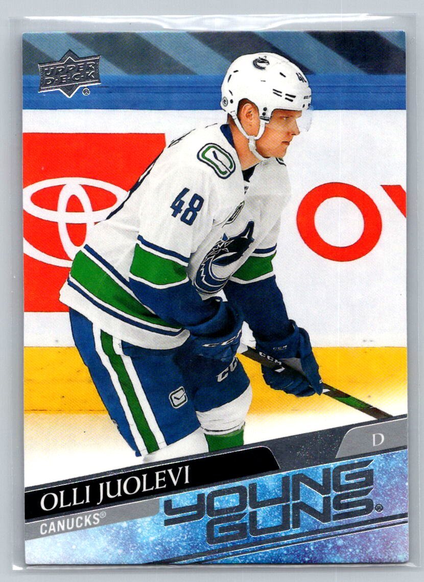 2020 Upper Deck #222 Olli Juolevi Young Guns (A)