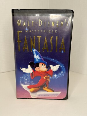 Walt Disney's  FANTASIA   Movie VHS Tape   1991   CLAMSHELL