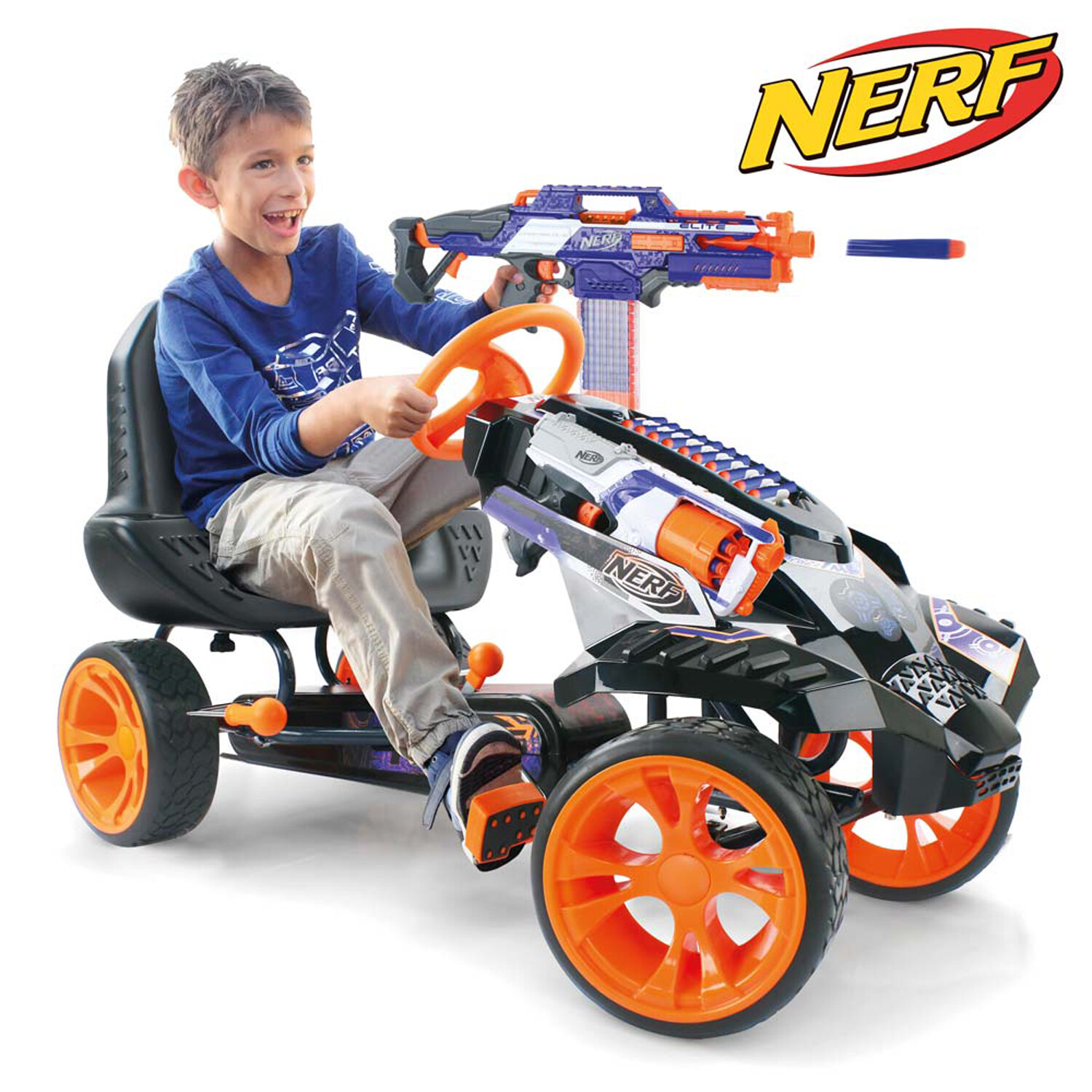 NEW Go Kart Cart For Kids NERF Ride 