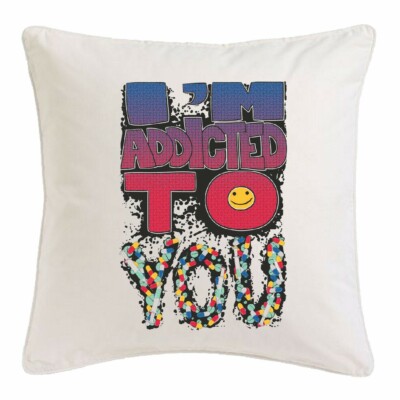 KISSENBEZUG 40X40cm I`M ADDICTED TO YOU LIFESTYLE FASHION STREET WEAR HIPHOP