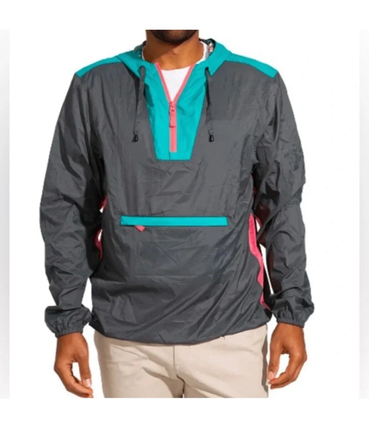 Chubbies Men’s Packable Windbreaker Fanny Pack Size Large Retro  Pullover