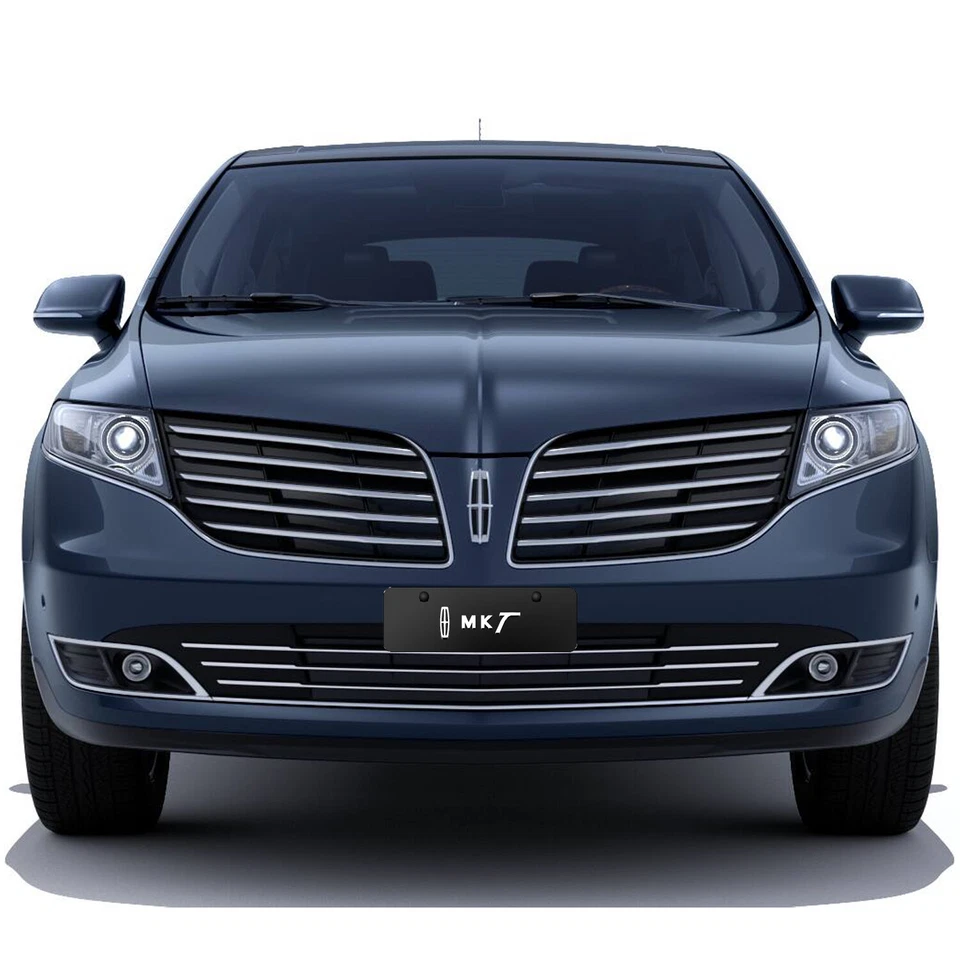 Lincoln MKT 3D Logo en Negro 12"x4" Medio Tamaño Acero Inoxidable Placa Foto 4 de 4