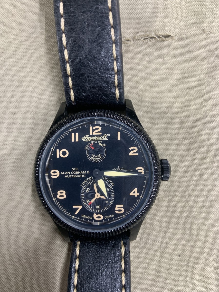 INGERSOLL 1892 Sir Alan Cobham II IN3107 Black Men's Watch Limited