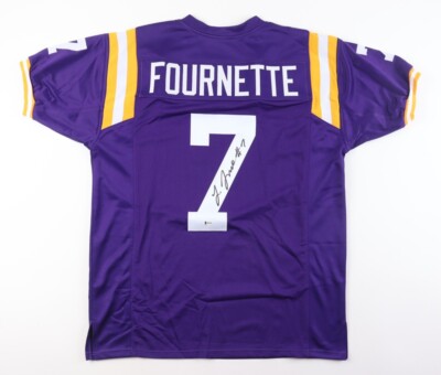 Leonard Fournette Signed LSU Tigers Jersey (Beckett COA) Tampa Bay  Buccaneers RB