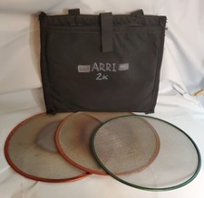 ARRI 1.2 HMI / 2k 2 doubles and one singles scrim set with bag Used good condi