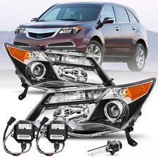 HID Xenon Ballast Headlights Pair For 07-13 Acura MDX Headlights w/o Adaptive