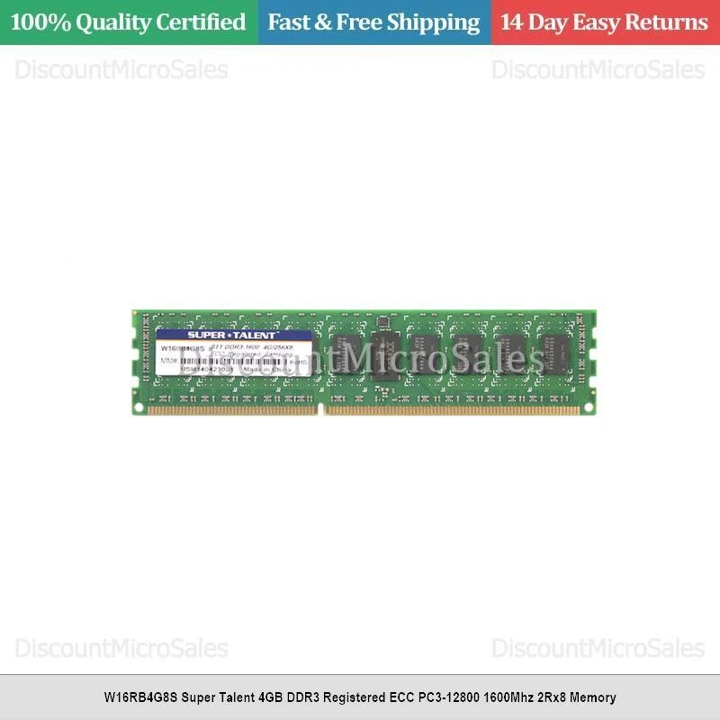 4 Go (2x2 Go) Super Talent DDR3 SO-DIMM - PC3-1600 - Mémoire Pour Portable - Occasion