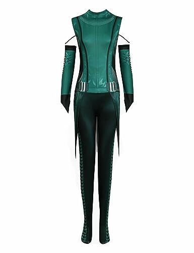 Costume Cosplay Guardians Mantis Galaxy Cosplay Jumpsuit Bodysuit(Green,XS)