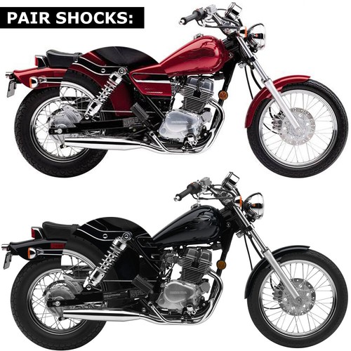 Rear Shock Absorbers For Honda CMX250 Rebel & CA250 1986-2014 – Chrome Pair