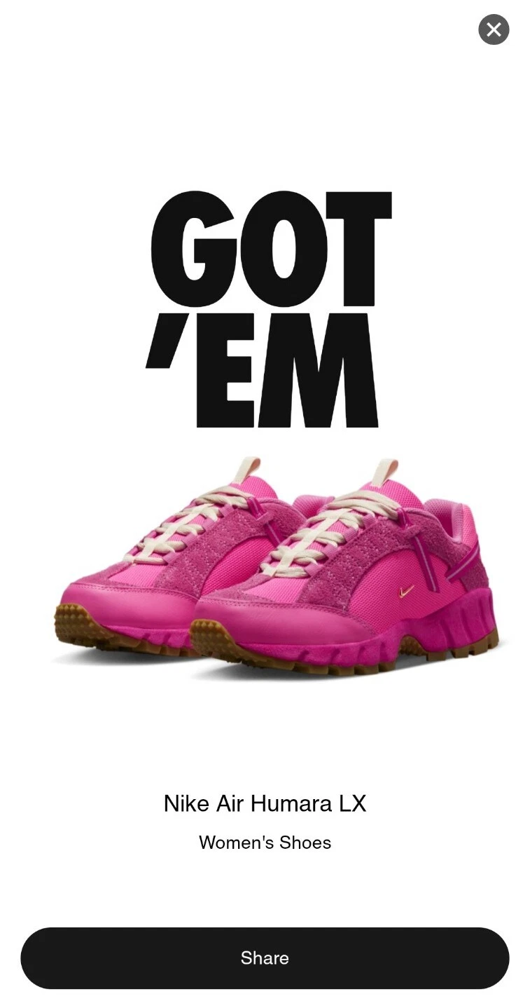 Jacquemus — Nike Air Humara x Jacquemus Pink 2022 size 10w/8.5m DX9999-600
