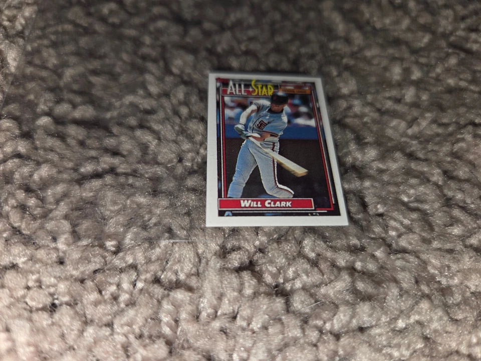 C12: 1992 Topps Micro - Will Clark ALL-STAR #386 - Image 2 of 4
