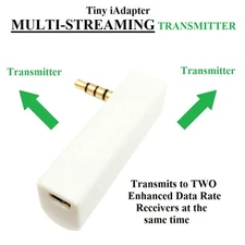 KOKKIA iSPLITTER (white): iAdapter MULTISTREAM Tiny Bluetooth Stereo Transmitter