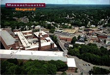 Maynard Massachusetts The Mill Birds Eye View Continental Unposted