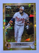 2022 Topps Chrome Update Sapphire Robinson Chirinos Gold Parallel /50