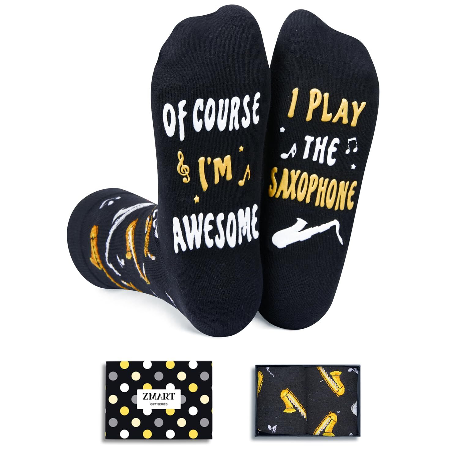 Saxophone Gifts for Men Women Teen- Saxophone Socks Cool Gifts for Musician M...
